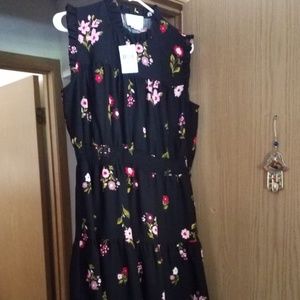 Kate Spade, floral print, sleeveless dress